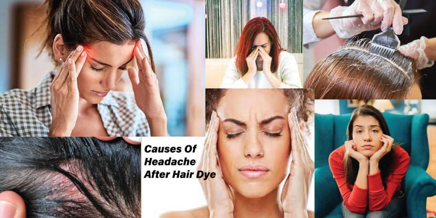 headache after dying hair